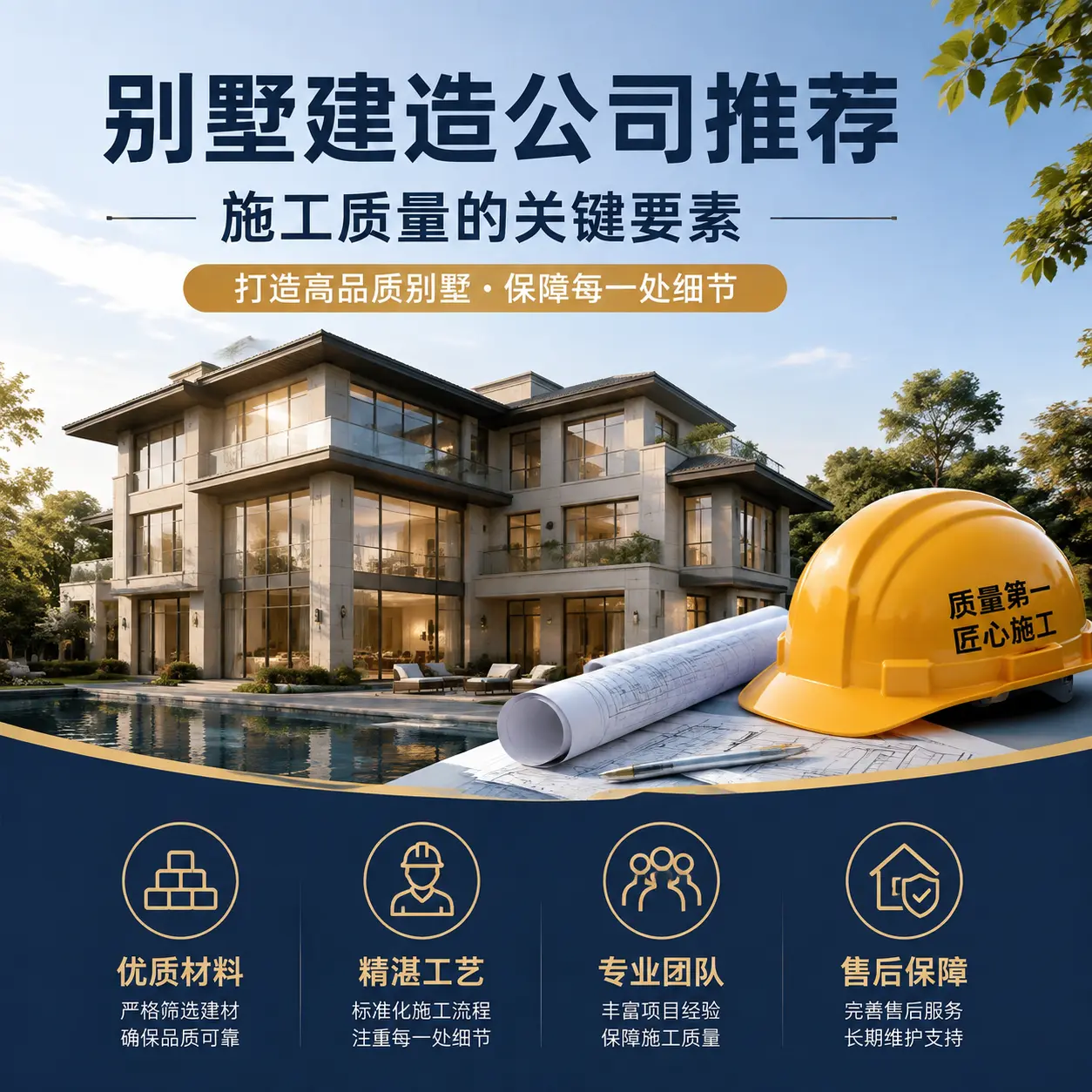 别墅建造公司推荐： 三穗 施工质量的关键要素