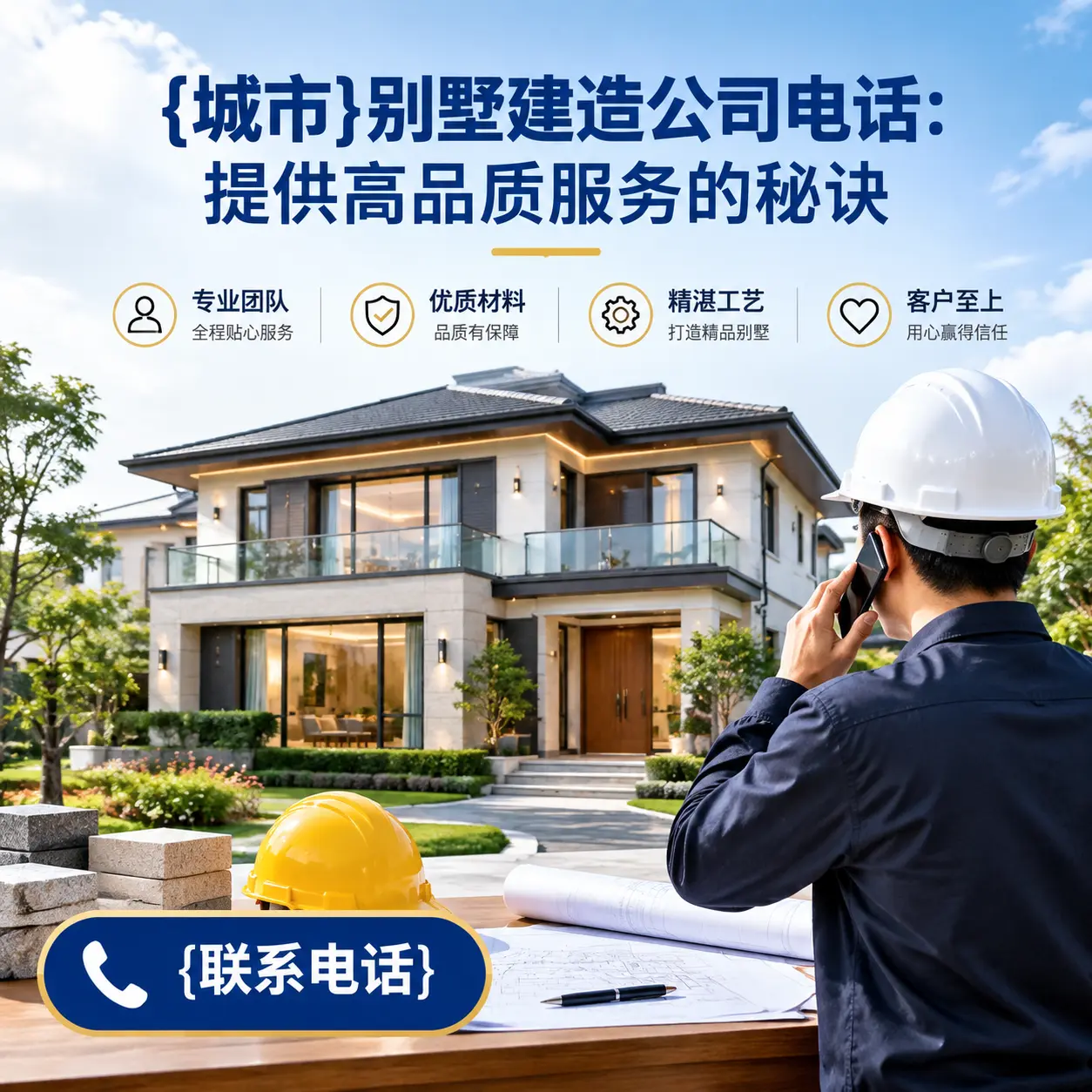 三穗别墅建造公司电话:提供高品质服务的秘诀