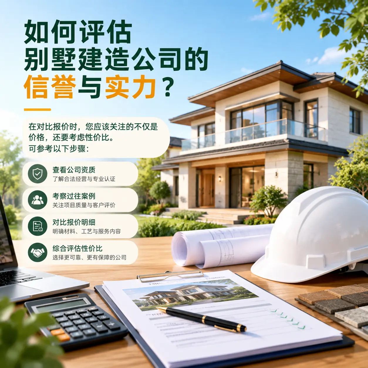如何评估 三穗 别墅建造公司的信誉与实力?