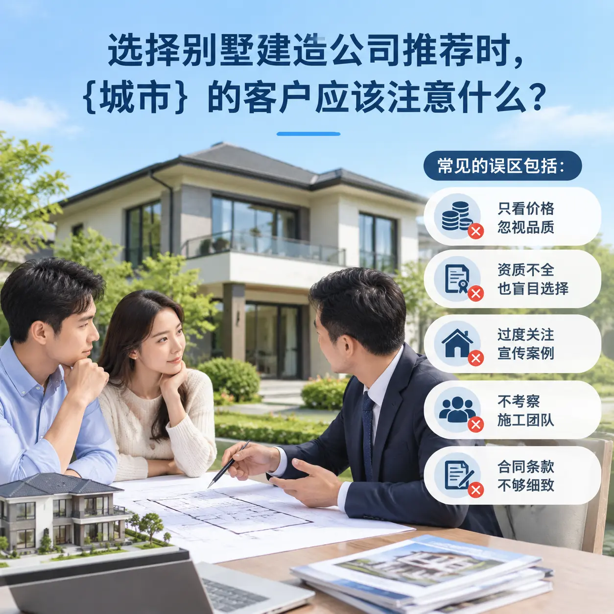 选择别墅建造公司推荐时,三穗 的客户应该注意什么?