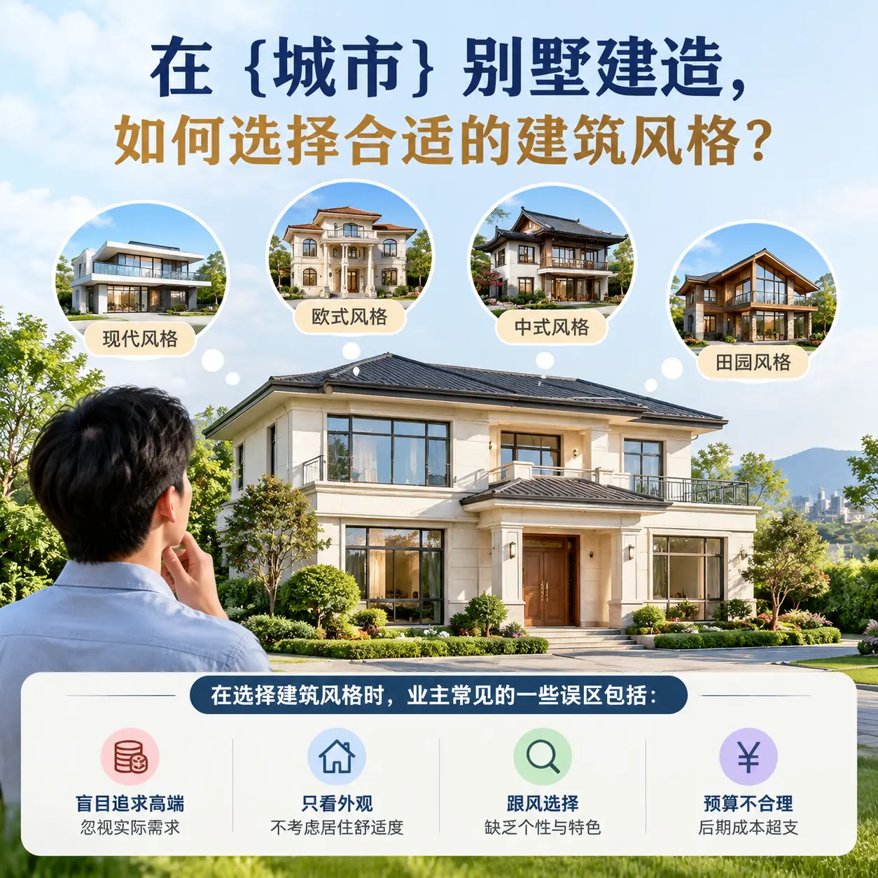 在 三穗 别墅建造,如何选择合适的建筑风格?